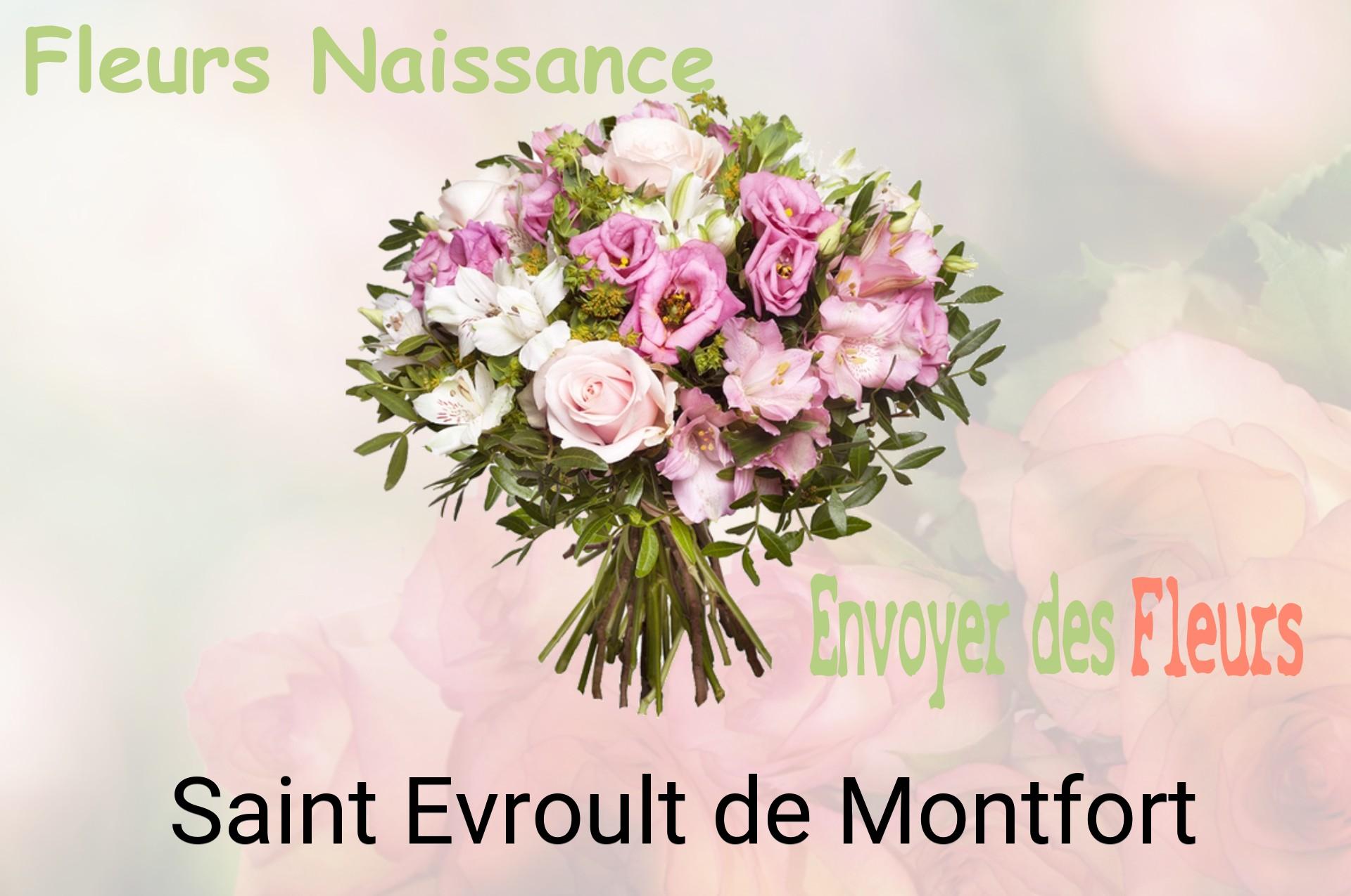 Bouquet de fleurs de naissance livré à Saint-Evroult-de-Montfort